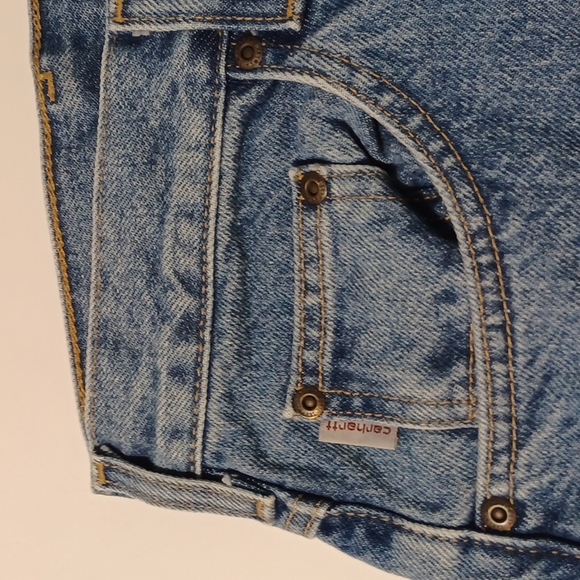 NWT Carhartt Men's Relaxed Fit Heavyweight 5-Pocket Tapered Stonewash Blue Jeans - Picture 3 of 14